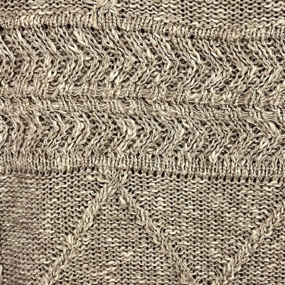 Vintage Bonner of Ireland Hand Loomed Linen Cotton Blend Knit Sweater Neutral - Picture 5 of 14